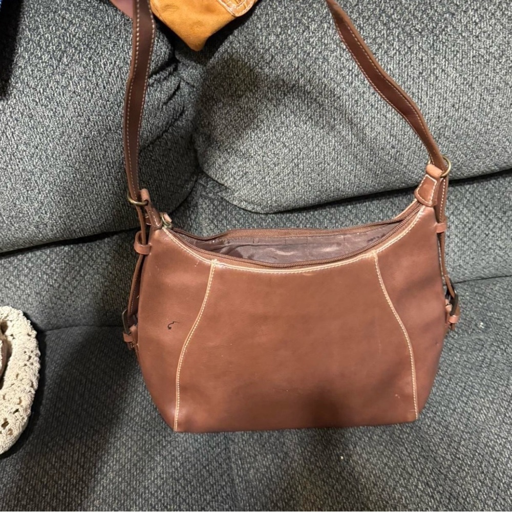 Brown shoulder bag
